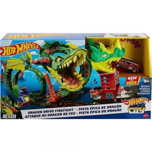 Hot Wheels Сити Огневой бой с драконом (HDP03)