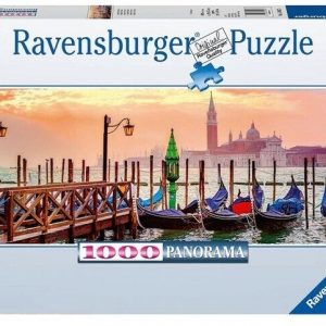 Пазл Ravensburger 1000 Панорама. Гондолы в Венеции, (150823)